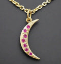 Ruby moon pendant