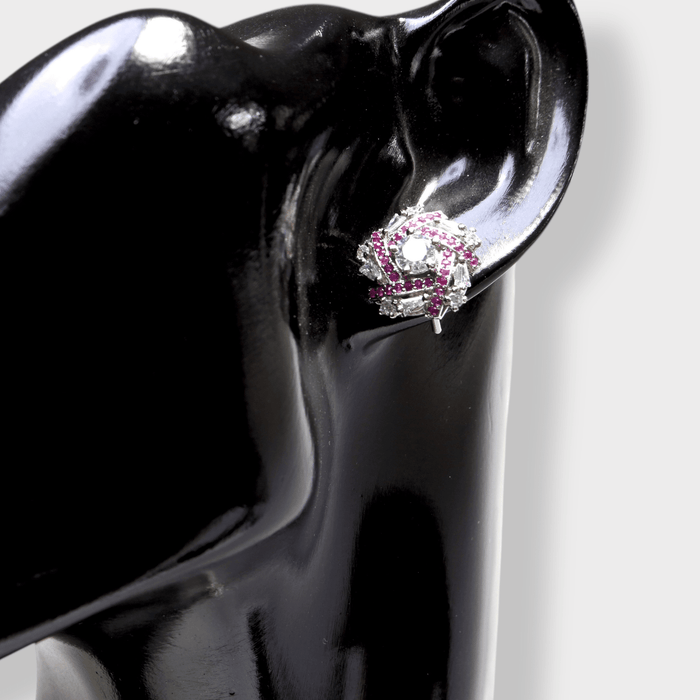Ruby Royale Cluster Set - Monis Anas Jewellers