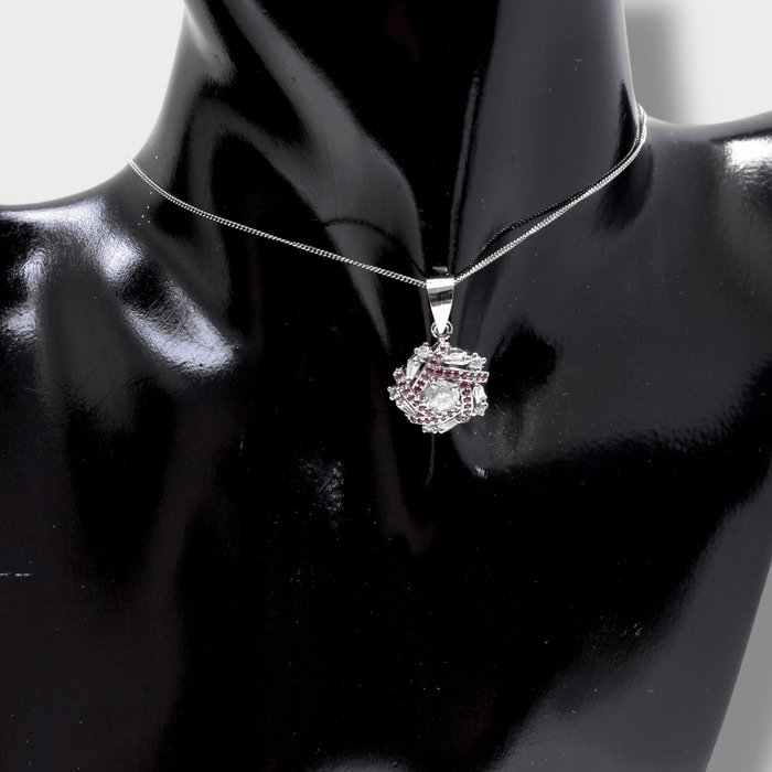 Ruby Royale Cluster Set - Monis Anas Jewellers
