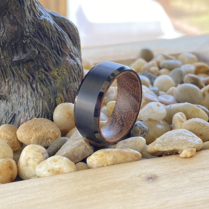SABLE — display shot — men's tungsten carbide wedding ring | Aydins Jewelry