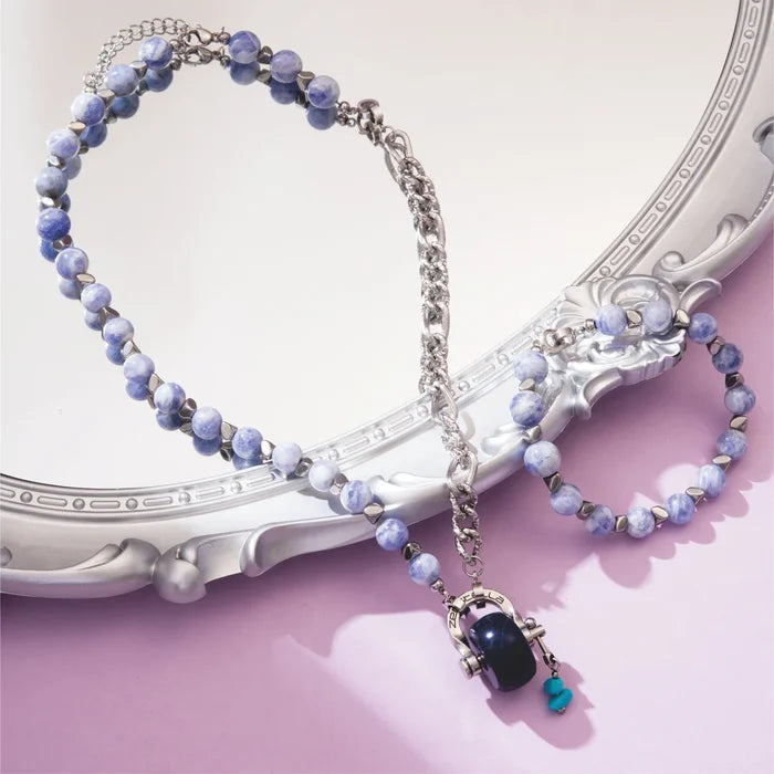 Sagittarius Sodalite & Lapis Lazuli Necklace