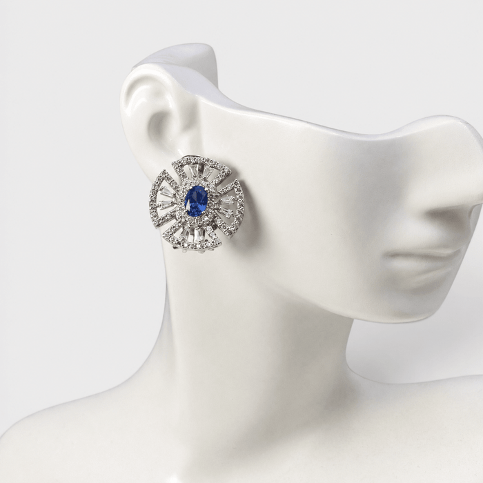 Sapphire Crest Set - Monis Anas Jewellers