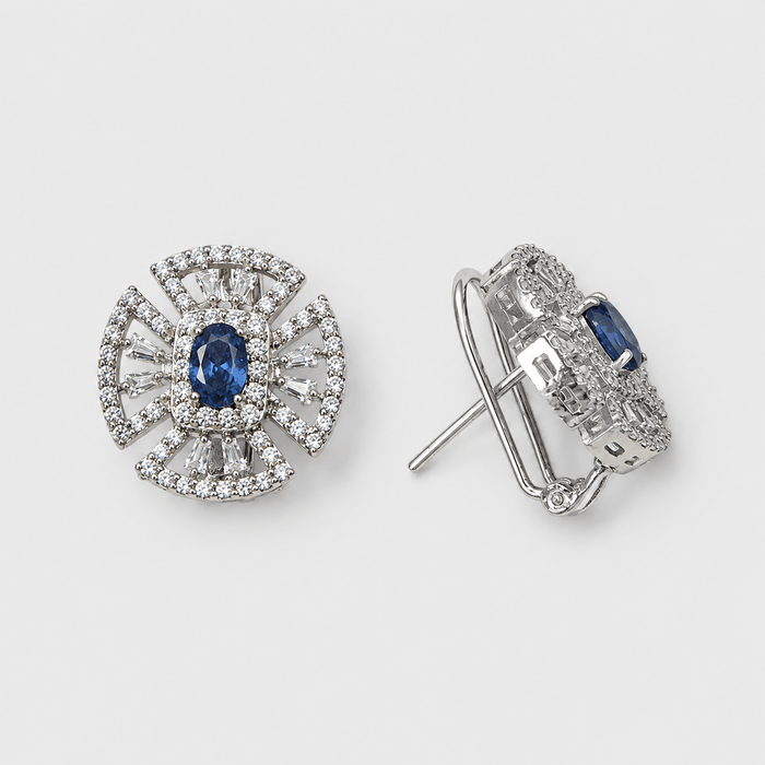 Sapphire Crest Set - Monis Anas Jewellers