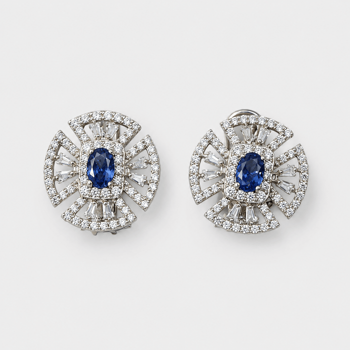 Sapphire Crest Set - Monis Anas Jewellers
