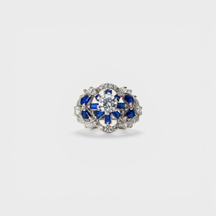 Sapphire Frost Ring - Monis Anas Jewellers
