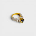 Sapphire Halo - Monis Anas Jewellers