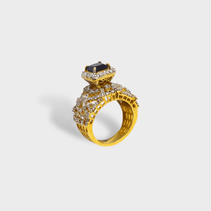 Sapphire Imperatrice Ring - Monis Anas Jewellers