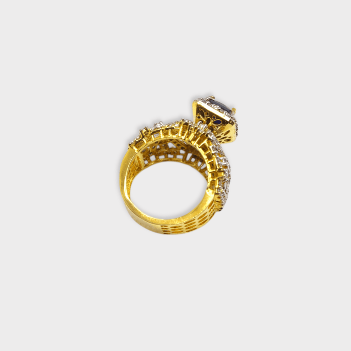 Sapphire Imperatrice Ring - Monis Anas Jewellers