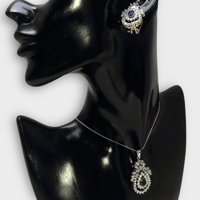 Sapphire Nova Set - Monis Anas Jewellers