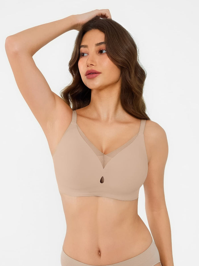 Popilush® Seamless Breathable Contour Plunge Bra