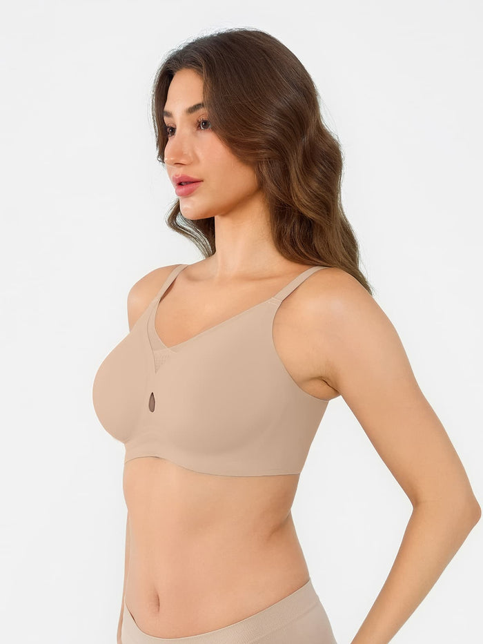 Popilush® Seamless Breathable Contour Plunge Bra