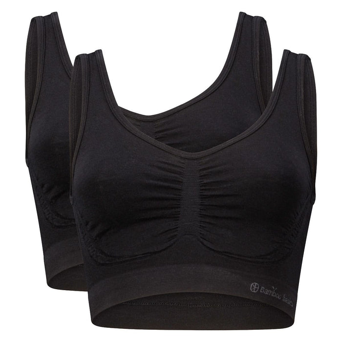 Bamboo Basics Seamless Bra Nova  - Zwart - pack shot