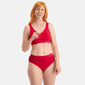 Bamboo Basics - Seamless Full Briefs Belle  - Rood