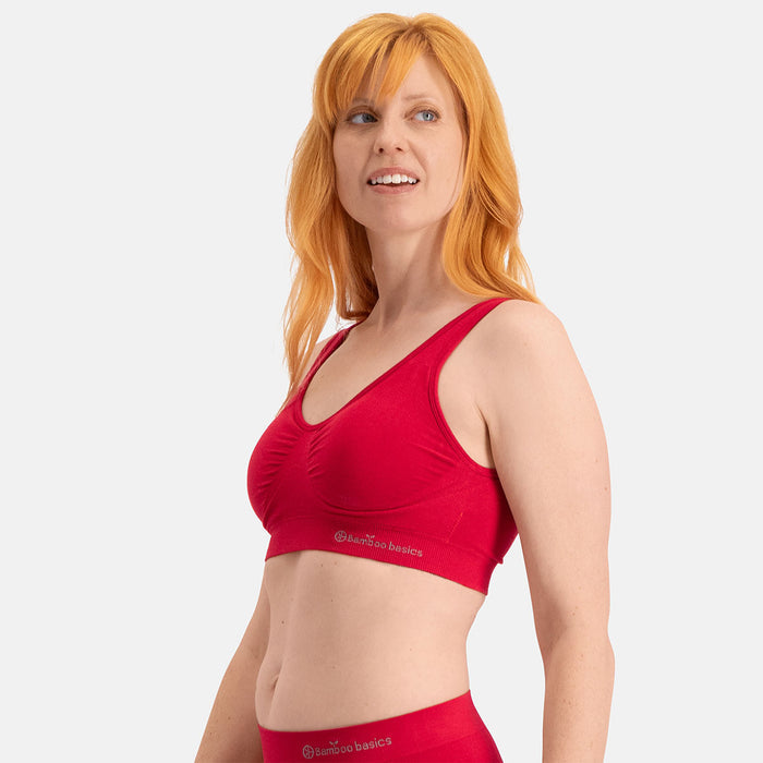 Seamless Padded Bra + Full Brief – Rood