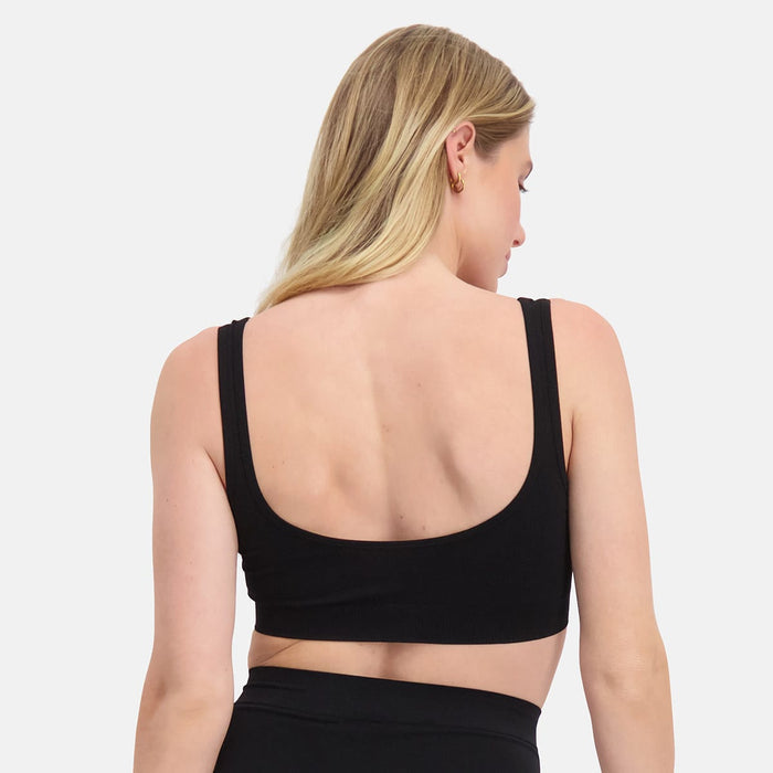 Bamboo Basics - Seamless Padded Bra Fleur - Zwart
