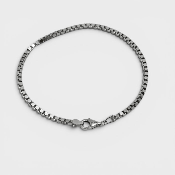 Silver Box Bracelet - Monis Anas Jewellers