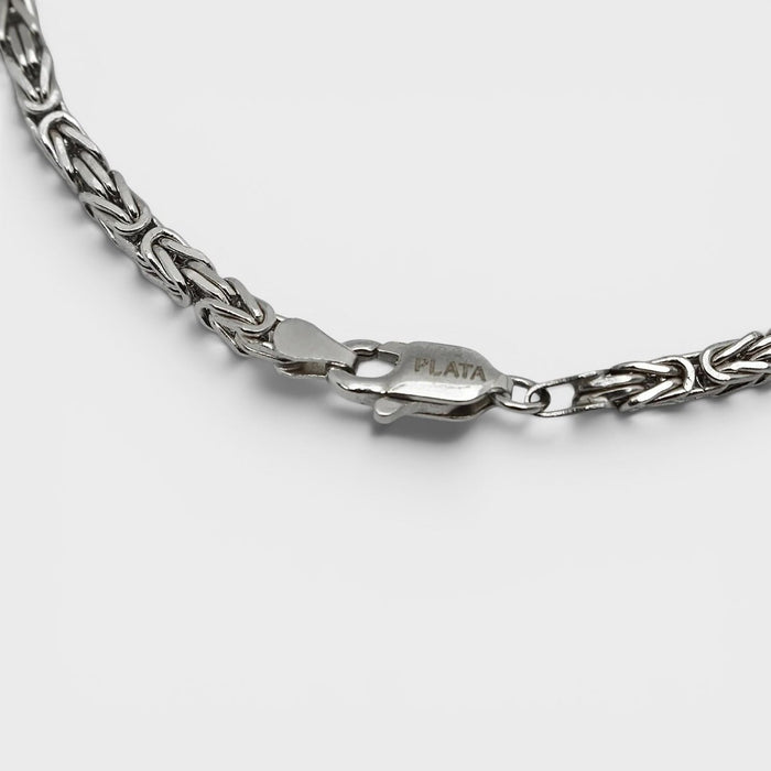 Silver Byzantine Link Bracelet - Monis Anas Jewellers