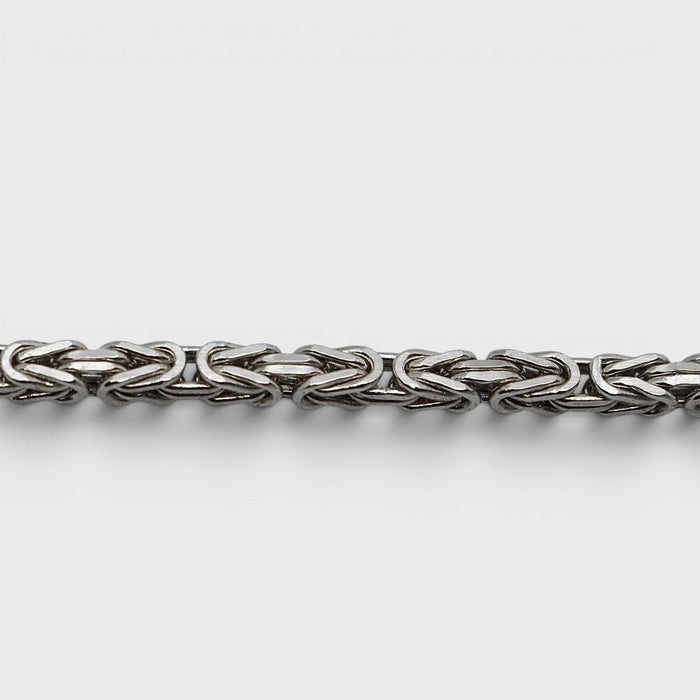 Silver Byzantine Link Bracelet - Monis Anas Jewellers