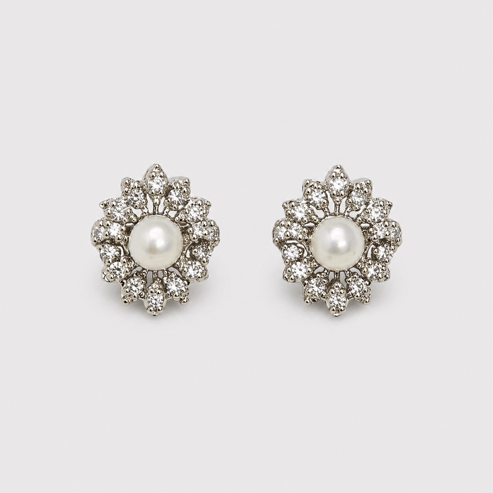Silver Daisy Set - Monis Anas Jewellers