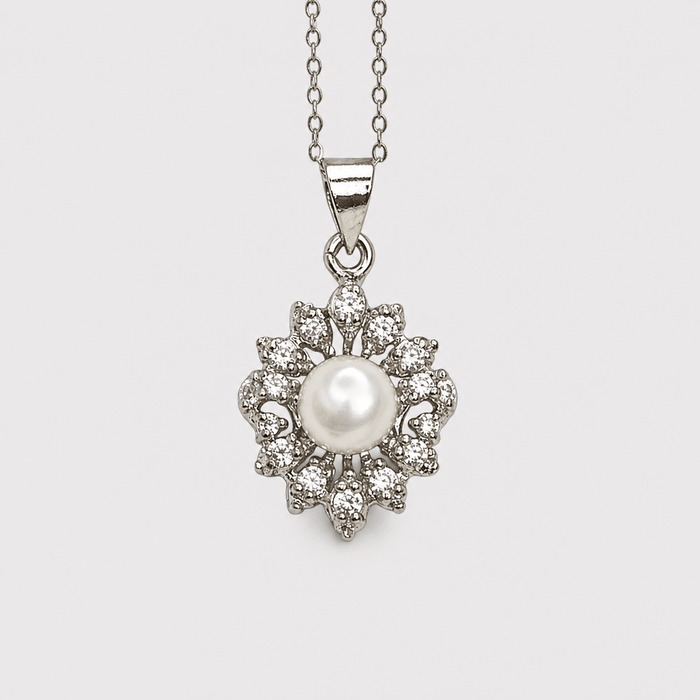 Silver Daisy Set - Monis Anas Jewellers