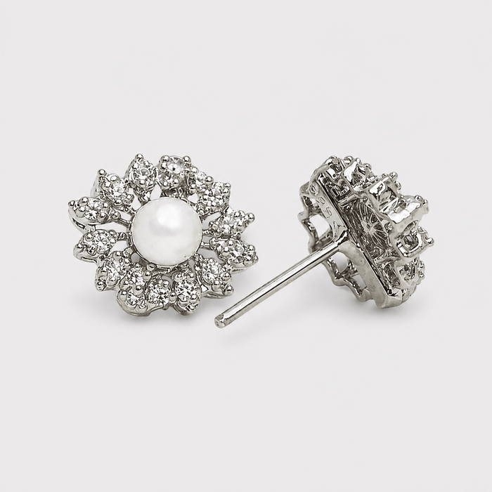 Silver Daisy Set - Monis Anas Jewellers