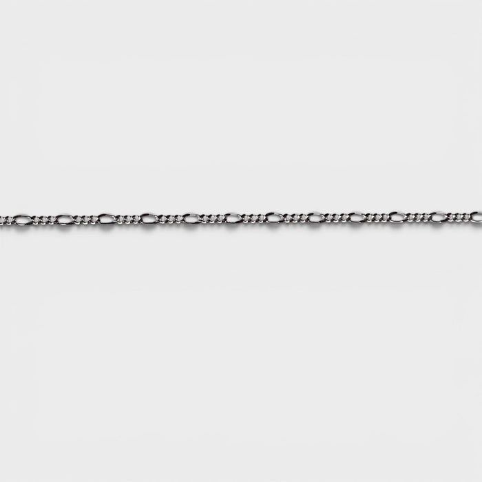Silver Figaro Chain | 1.7mm | 925 Sterling Silver - Monis Anas Jewellers
