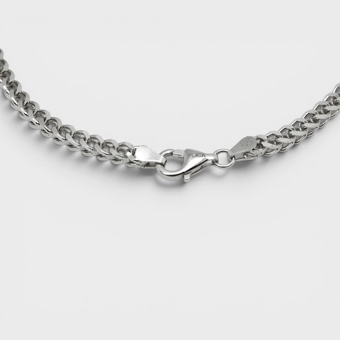 Silver Franco Chain Bracelet - Monis Anas Jewellers