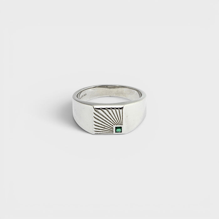 Silver Sunburst Ring - Monis Anas Jewellers