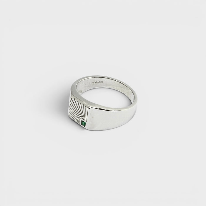 Silver Sunburst Ring - Monis Anas Jewellers