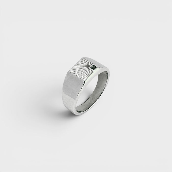 Silver Sunburst Ring - Monis Anas Jewellers