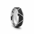 SILVERTROID — hero shot — men's tungsten carbide wedding ring | Aydins Jewelry