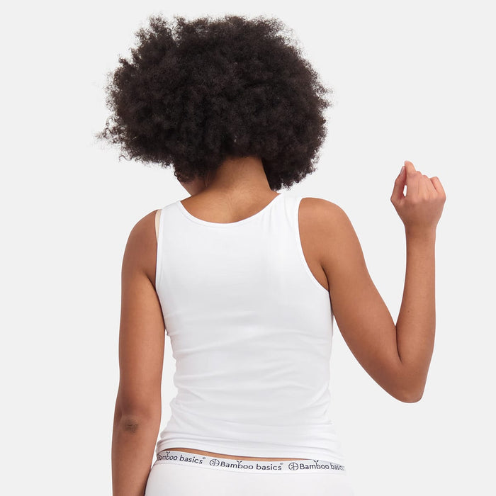 Bamboo Basics - Singlets Anna  - Wit