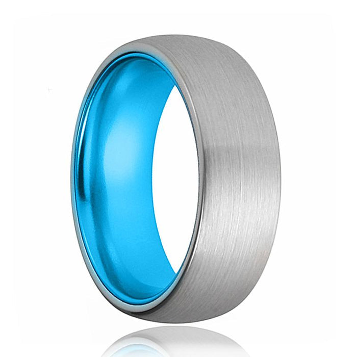 SKY — hero shot — men's tungsten carbide wedding ring | Aydins Jewelry