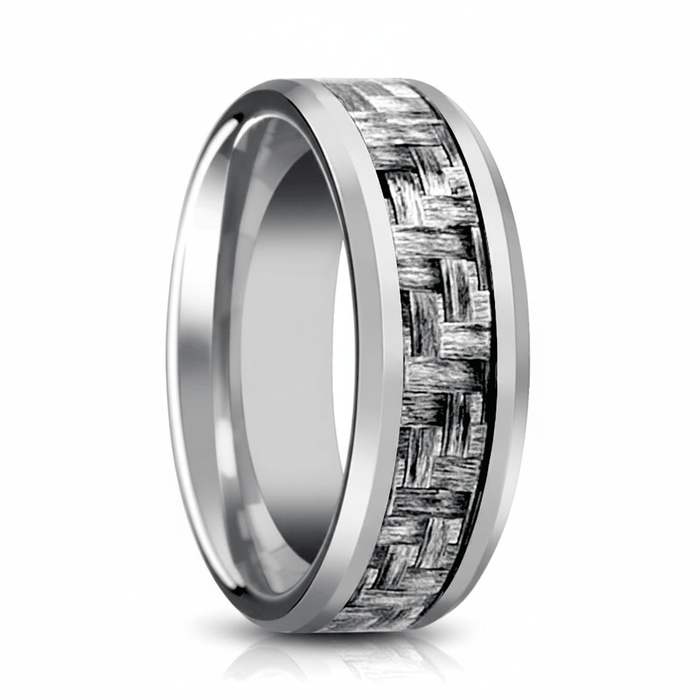 SKYLO — hero shot — men's tungsten carbide wedding ring | Aydins Jewelry