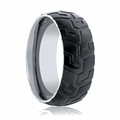 SLAYER — hero shot — men's tungsten carbide wedding ring | Aydins Jewelry