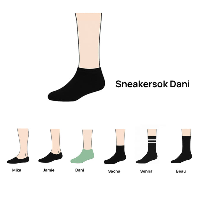 Sneakersokken Dani (6-pack) - Wit