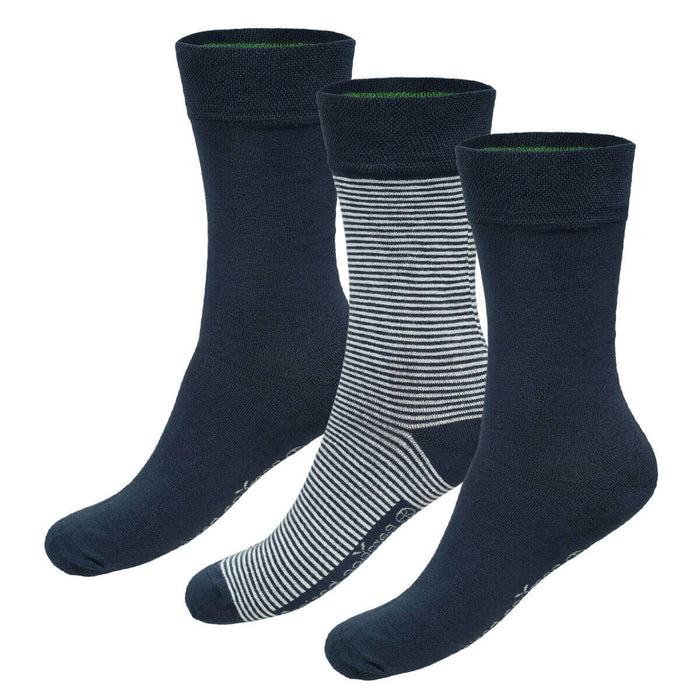 Bamboo Basics - Sokken Beau  - Navy gestreept - pack shot