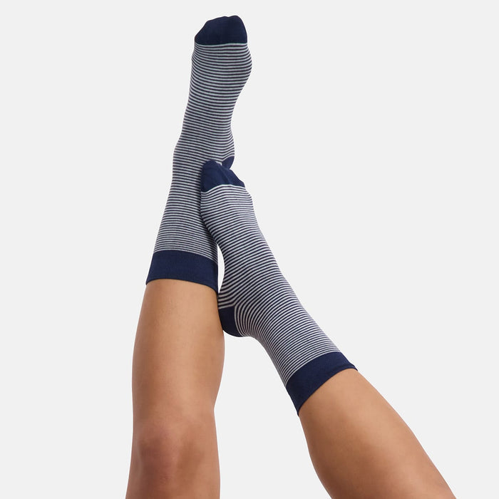 Bamboo Basics - Sokken Beau  - Navy en Navy Gestreept