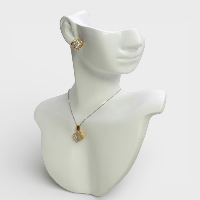 Sparkling Swirl Set - Monis Anas Jewellers