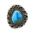 Sterling Silver Turquoise Ring Size 8