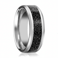 STORMIC — hero shot — men's tungsten carbide wedding ring | Aydins Jewelry