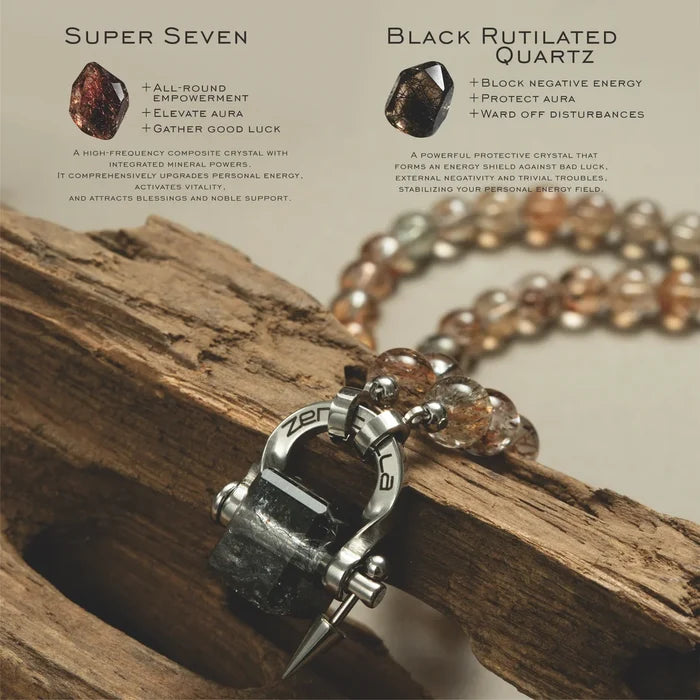 Strata Super Seven Quartz Necklace