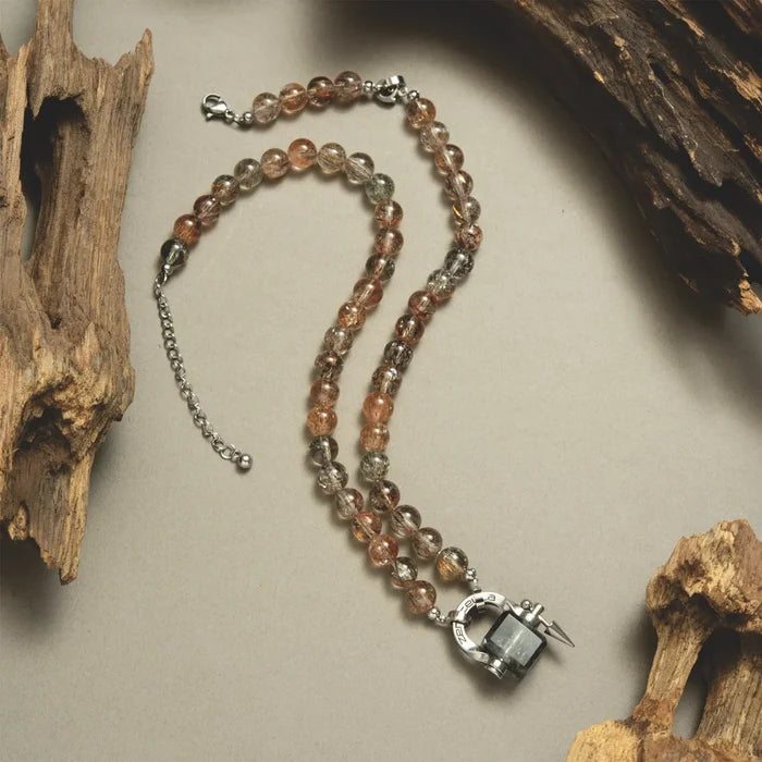 Strata Super Seven Quartz Necklace