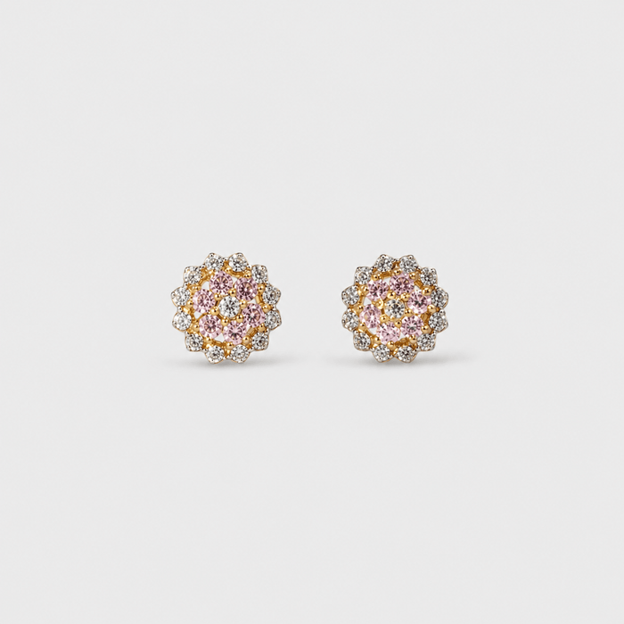 Sunlit Petal Studs - Monis Anas Jewellers