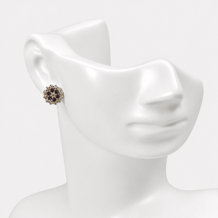 Sunlit Petal Studs (Sapphire) - Monis Anas Jewellers