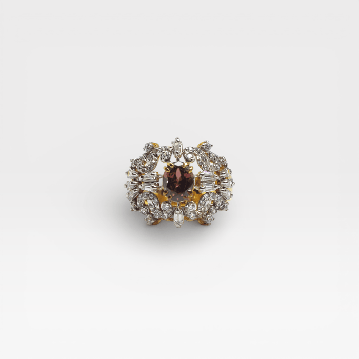 Sunrise Halo Ring - Monis Anas Jewellers