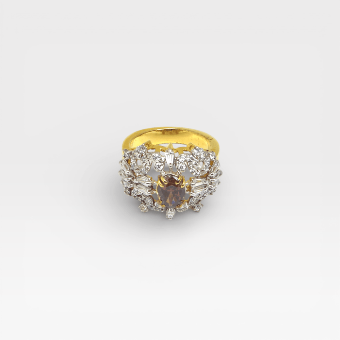Sunrise Halo Ring - Monis Anas Jewellers
