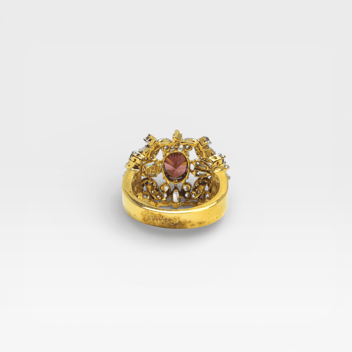 Sunrise Halo Ring - Monis Anas Jewellers