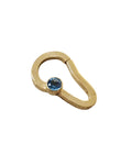 Swiss Blue Topaz Clasp: Gold Vermeil Sterling Silver Jewelry Connector