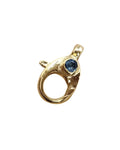 Swiss Blue Topaz Gold Vermeil Lobster Clasp: Handmade Necklace